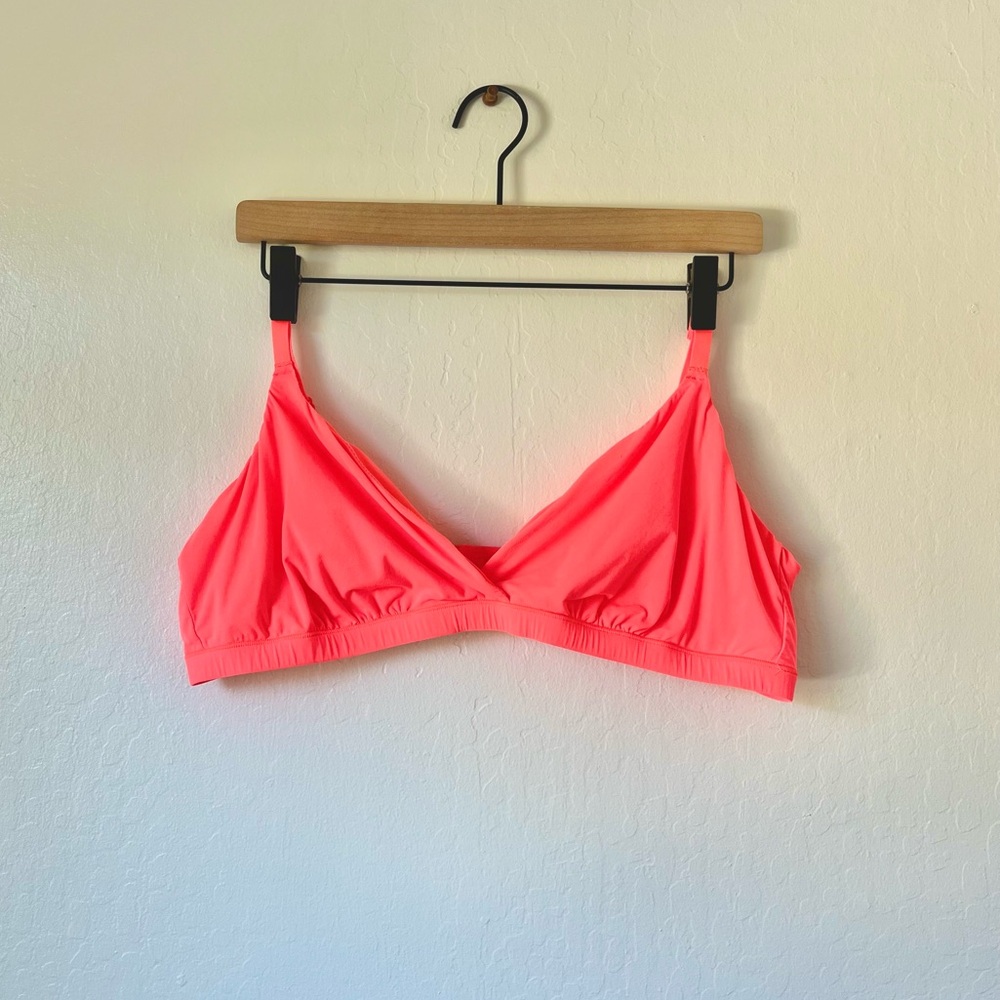 SKIMS Fits Everybody Crossover Bralette - Neon Coral 3X